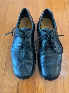 Cole Haan Zeno Black Leather Lace-Up shoes Mens 11.5